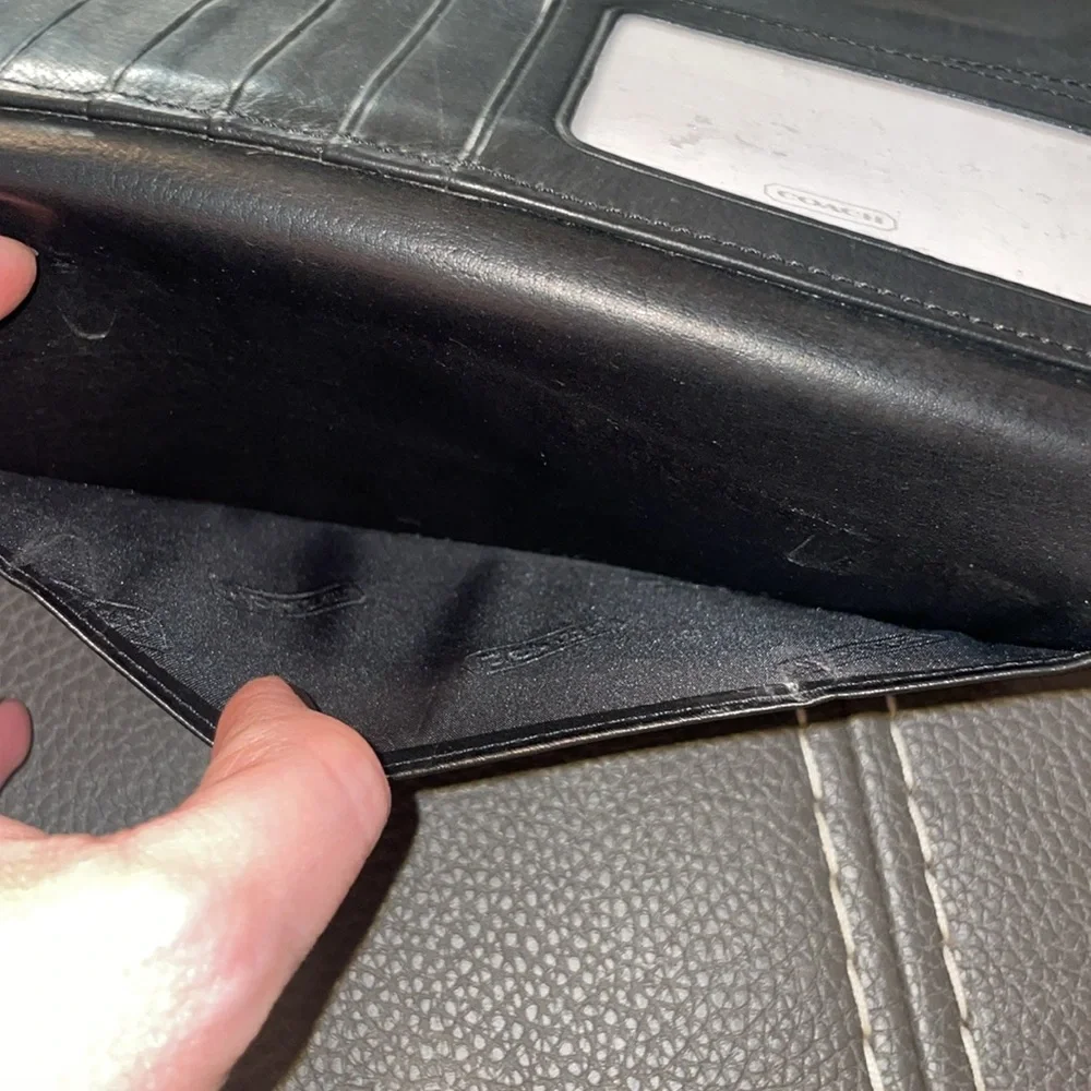 Coach wallet, black fair used condition